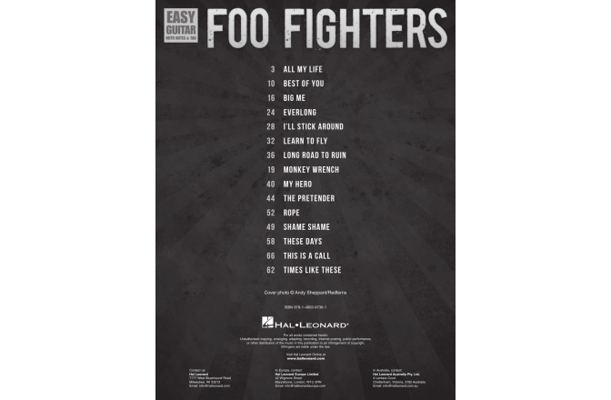 - No brand FOO FIGHTERS - Easy Guitar EASY with Tab
