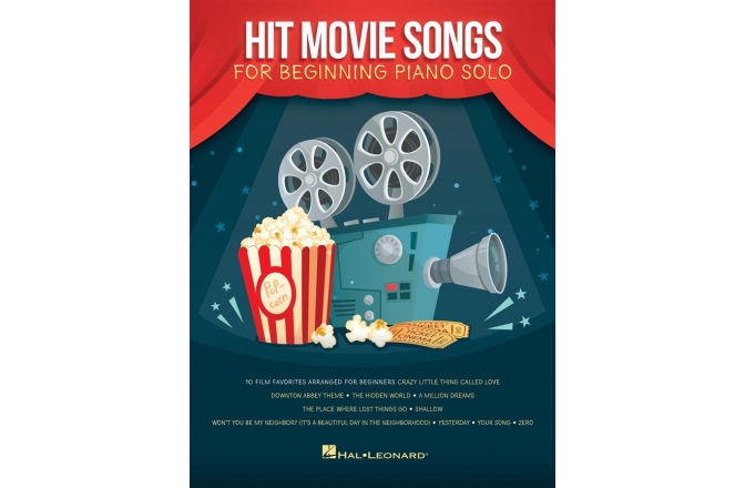 - No brand Hit Movie Songs Beginning Piano Solo Songbook