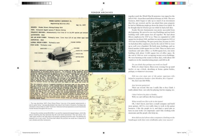 - No brand The Fender® Archives The Ultimate Scrapbook