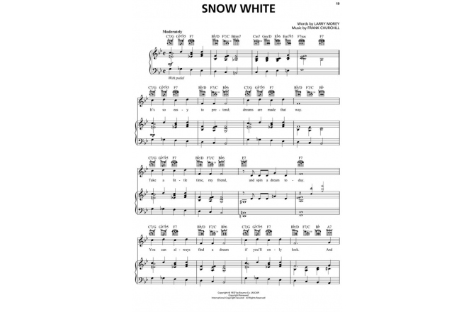 - No brand Walt Disneys Snow White and The Seven Dwarfs Piano, Vocal and Guitar