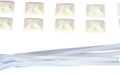 10 x Fașete RUBBERLIGHT Eurolite RUBBERLIGHT Tie Strap 10x