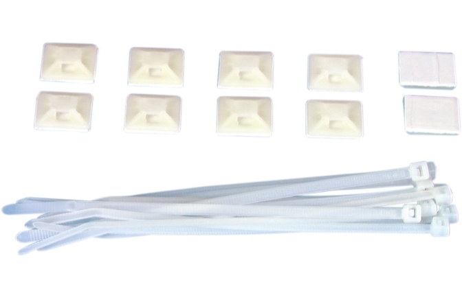 10 x Fașete RUBBERLIGHT Eurolite RUBBERLIGHT Tie Strap 10x