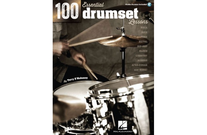 No brand 100 Essential Drumset Lessons (Book/Online Audio)