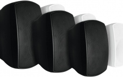 2 difuzoare rezistente la intemperii cu suport Omnitronic OD-5 Wall Speaker 8Ohms black 2x