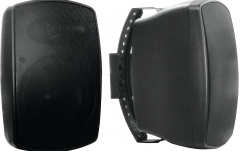 2 difuzoare rezistente la intemperii cu suport Omnitronic OD-6 Wall Speaker 8Ohm black 2x