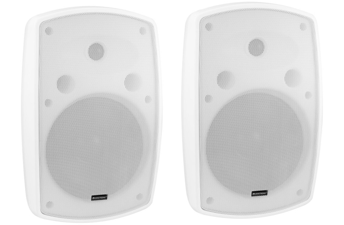 2 difuzoare rezistente la intemperii cu suport Omnitronic OD-8 Wall Speaker 8Ohm white 2x