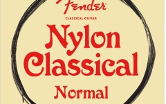 3 seturi Corzi de Chitară Fender Nylon Acoustic Strings 100 Clear/Silver Tie End Gauges .028-.043 3-Pack