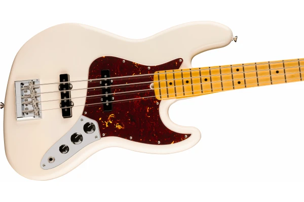 Fender American Professional Jazz Bass Maple Fingerboard Olympic White — 4