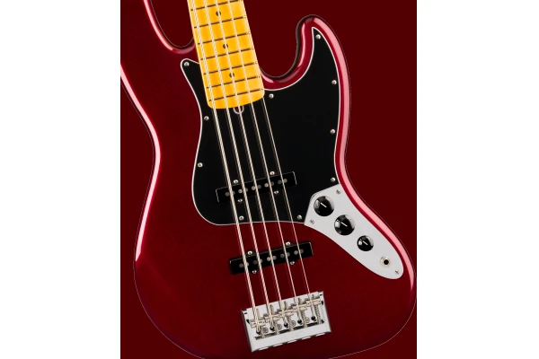 Fender American Professional Jazz Bass V Maple Fingerboard Oxblood — 3