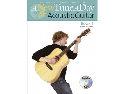 A NEW TUNE A DAY  ACOUSTIC GUITAR   BOOK 1 (CD EDITION) GTR BOOK/CD