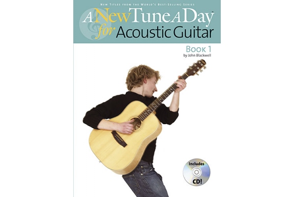 A NEW TUNE A DAY  ACOUSTIC GUITAR   BOOK 1 (CD EDITION) GTR BOOK/CD