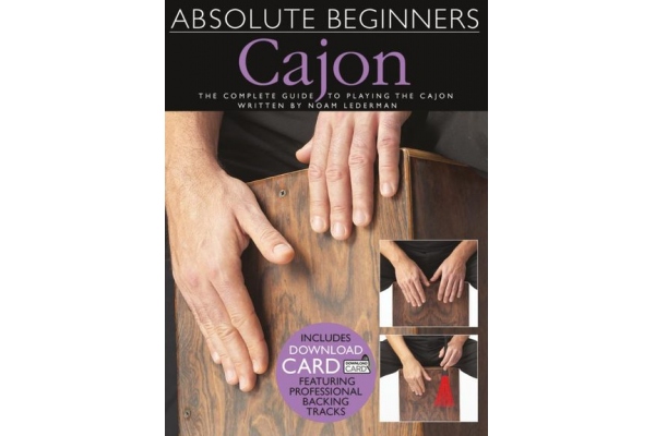 ABSOLUTE BEGINNERS CAJON BOOK & DOWNLOAD CARD