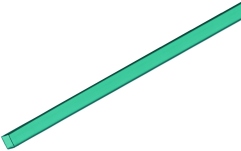 Accesoriu Eurolite Tubing 10x10mm green 2m