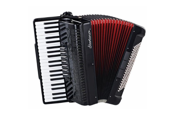 Acordeon 120 basi Startone Piano Accordion 120 BK MKII