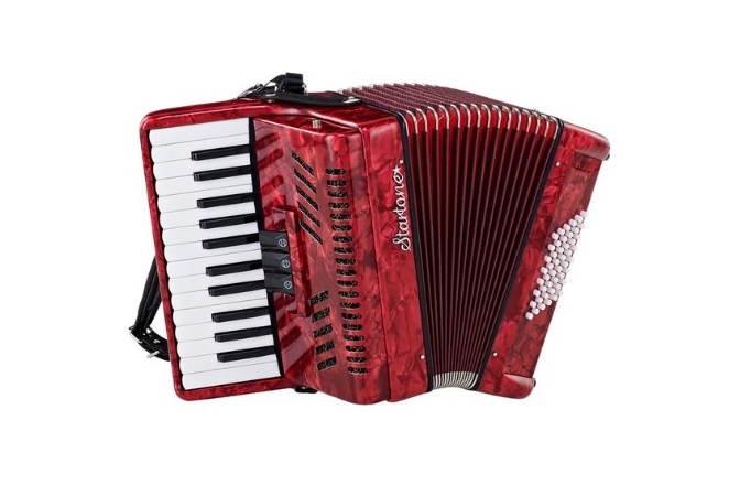 Acordeon 48 basi Startone Piano Accordion 48 Red MKII