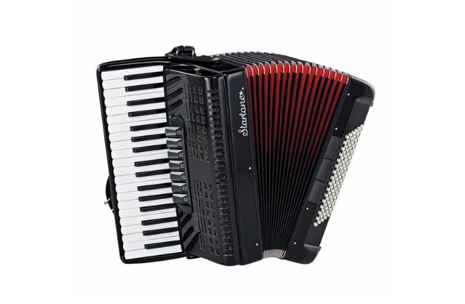 Acordeon 96 basi Startone Piano Accordion 96 Black MKII