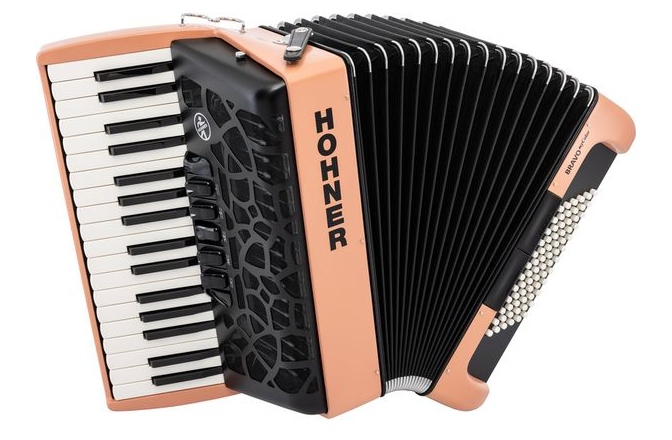 Acordeon Hohner Bravo III 72 myColor Sunrise Beige Red