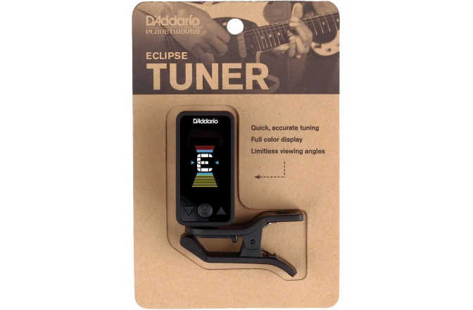 Acordor cromatic Daddario Eclipse Headstock Tuner Black