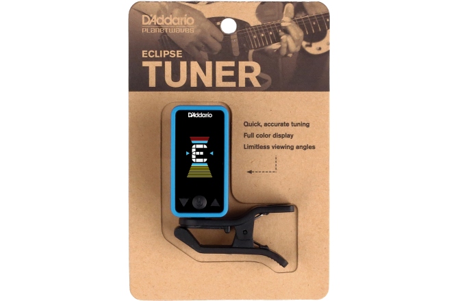Acordor cromatic Daddario Eclipse Headstock Tuner Blue