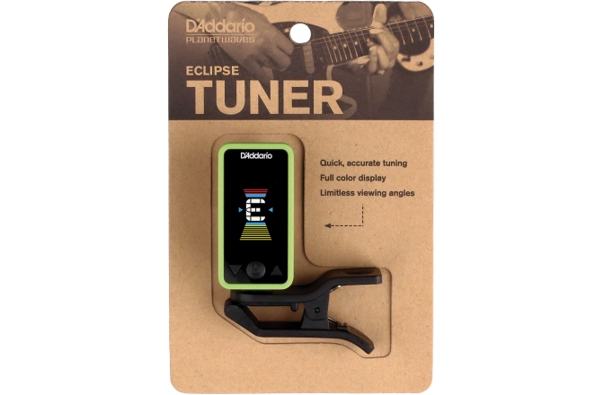 Acordor cromatic Daddario Eclipse Headstock Tuner Green