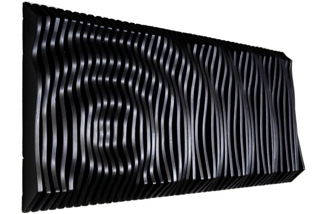 Acoustic Hub Drop Parametric Pannel Poplar Black