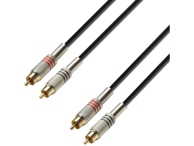 3Star RCA Metal Plugs 3m