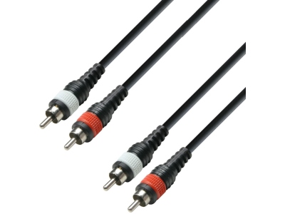 3Star RCA Plastic Plugs 1m