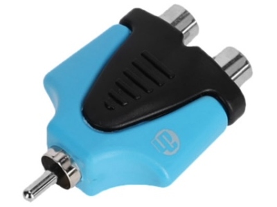 4Star AY RF2 RM2 BLU LINE 2 x RCA female x RCA male