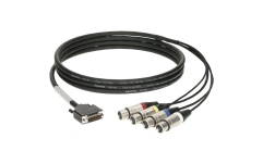 Adaptor CATLink breakout DMX Klotz CATLink RACK 4-channel breakout loomD-Sub 15p M - 4x XLR 5p F - 0.6 m