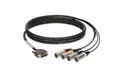 Adaptor CATLink breakout DMX Klotz CATLink RACK 4-channel breakout loomD-Sub 15p M - 4x XLR 5p M - 1.2 m