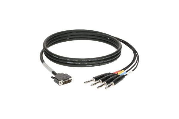 CATLink RACK 4-channel breakout loomD-Sub 15p M - 4x TRS 3p M - 0.6 m CATLink RACK 4-channel breakout loomD-Sub 15p M - 4x TRS 3p M - 0.6 m