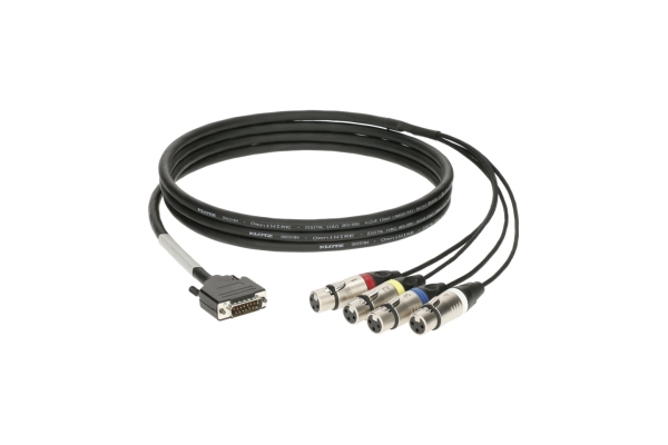 CATLink RACK 4-channel breakout loomD-Sub 15p M - 4x XLR 3p F - 1.2 m CATLink RACK 4-channel breakout loomD-Sub 15p M - 4x XLR 3p F - 1.2 m