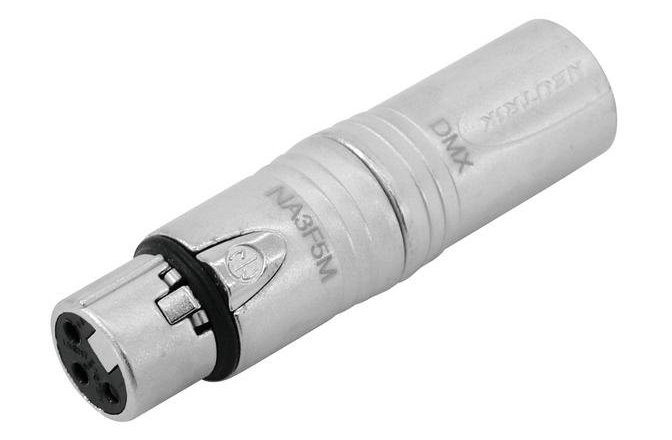 Adaptor DMX Neutrik Adapter 3pin XLR(F)/5pin XLR(M) 