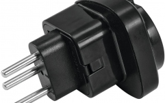 Adaptor EU/CH Omnitronic Adapter EU/CH Plug 10A bk