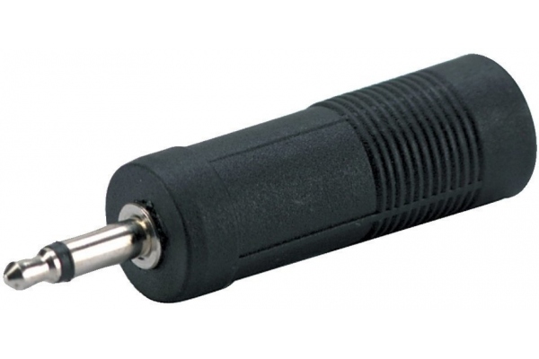 Adaptor 6.3 mm mono jack plug socket 
