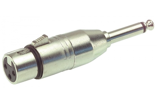 Adaptor- XLR(f) - 6.3 mm mono jack plug 