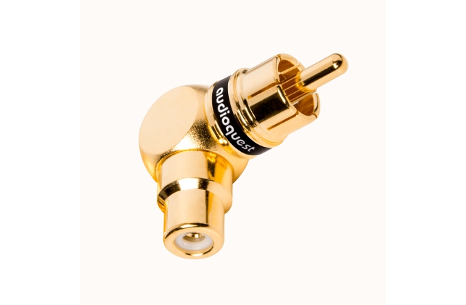 Adaptor mama RCA - tata RCA cu unghi 90 grade Audioquest M21F-90S