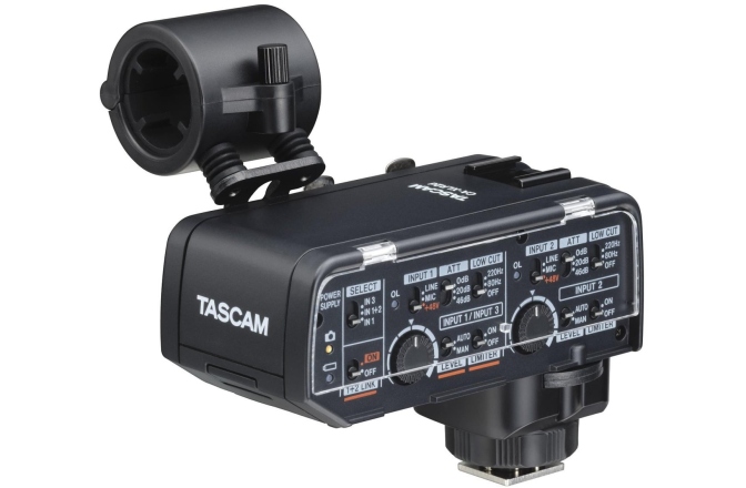 Adaptor microfon pt. camere Tascam CA-XLR2d-F