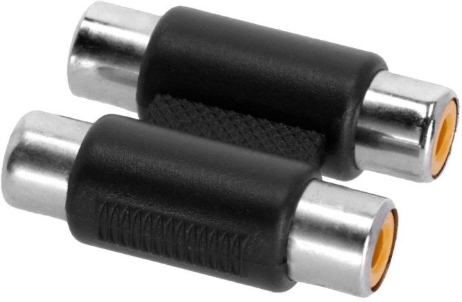 Adaptor RCA Adam Hall 4Star AT RF2 RF2 Twin Adapter RCA female x RCA female