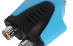 Adaptor RCA Adam Hall 4Star AY RF2 RM2 BLU LINE 2 x RCA female x RCA male