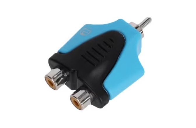 Adaptor RCA Adam Hall 4Star AY RF2 RM2 BLU LINE 2 x RCA female x RCA male