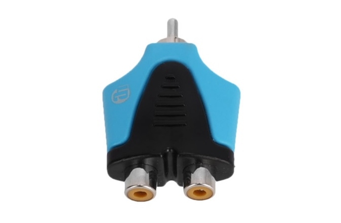 Adaptor RCA Adam Hall 4Star AY RF2 RM2 BLU LINE 2 x RCA female x RCA male