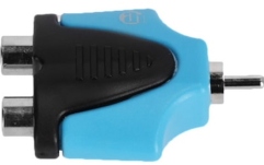 Adaptor RCA Adam Hall 4Star AY RF2 RM2 BLU LINE 2 x RCA female x RCA male