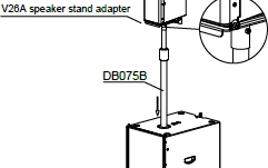 Adaptor stativ V26A Studiomaster V26A Stand Adapter