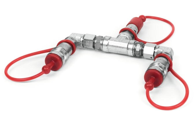 Adaptor TCM FX CO2 Splitter (2 CO2 Jets to 1 CO2 Bottle)