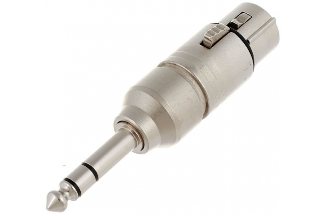 Adaptor XLR mama cu 3 pini la jack stereo 6.3 mm (TRS) tata Neutrik NA3FP