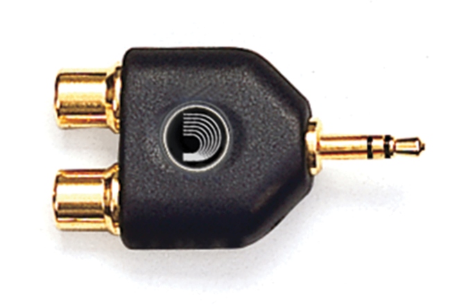Adaptor Y Daddario D'Addario 2xRCAf - miniTRS