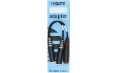 Adaptor Y e-drum Klotz E-Drum splitter - Y adapterTRS socket 6.3 mm - 2 x TS socket 6.3 mm 0,2 m