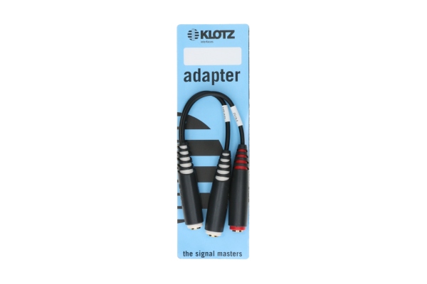 E-Drum splitter - Y adapterTRS socket 6.3 mm - 2 x TS socket 6.3 mm 0,2 m