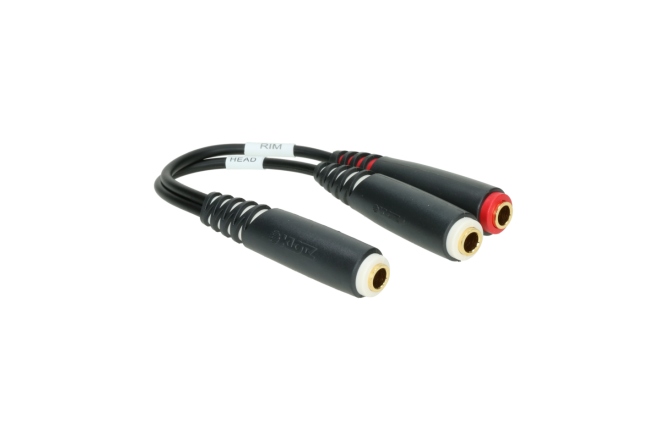 Adaptor Y e-drum Klotz E-Drum splitter - Y adapterTRS socket 6.3 mm - 2 x TS socket 6.3 mm 0,2 m